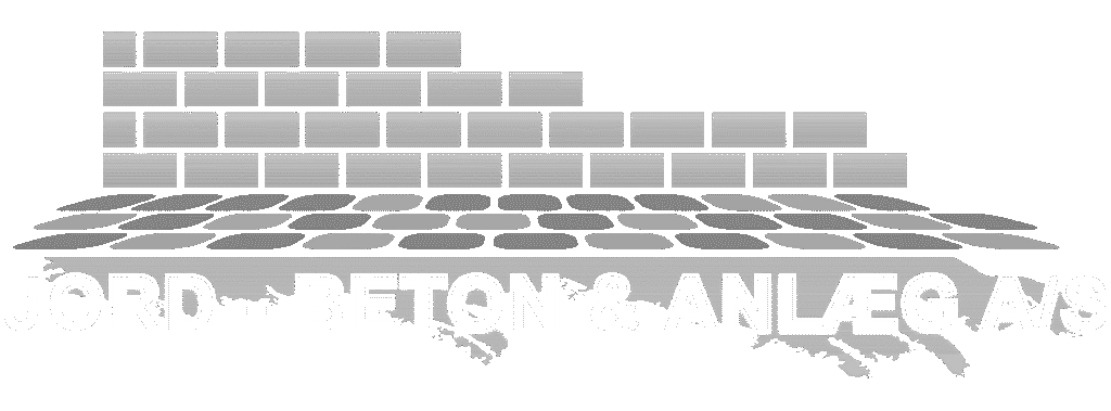 jord og beton anlæg i hvid